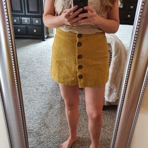 Sky & Sparrow Courderoy Mini Skirt